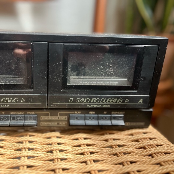 Vintage JVC TD-W106 Stereo Double Cassette Deck Dual Tape Player Recorder Audio - Picture 2 of 8